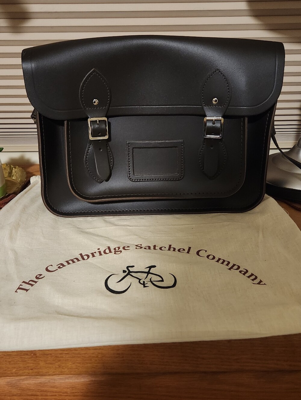 The Cambridge Satchel Company Black Leather Messenger Satchel